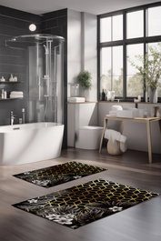 Mijölnir Juego de Alfombrillas de Baño CT-5002, 2 Piezas, Multicolor